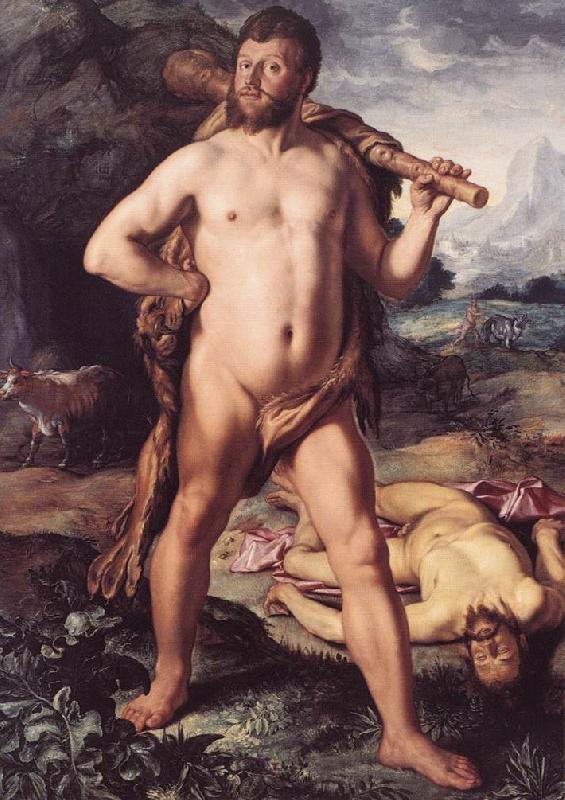 GOLTZIUS, Hendrick Hercules and Cacus dg Germany oil painting art
